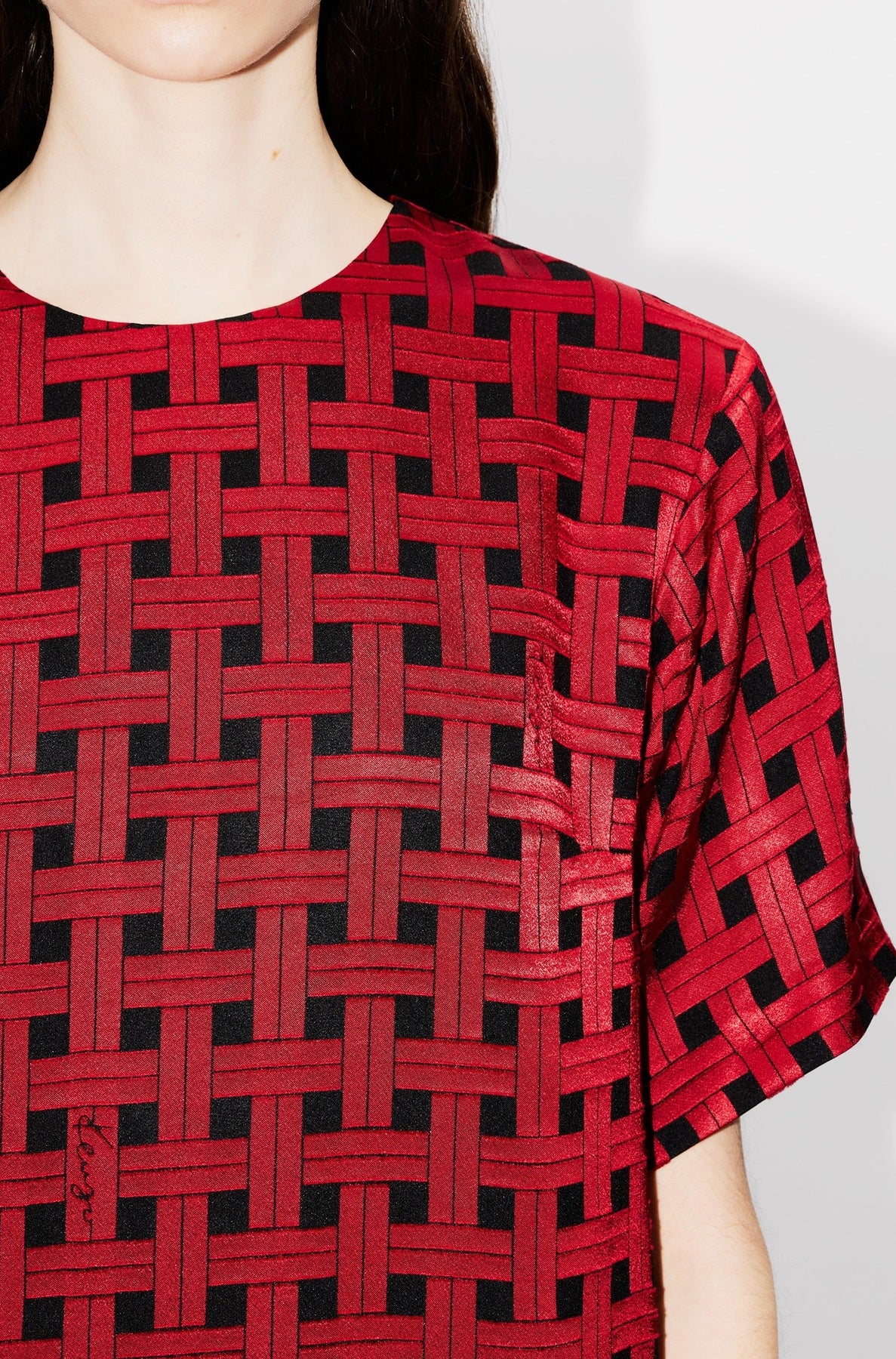 Robe T-shirt Kenzo Weave - Cherry