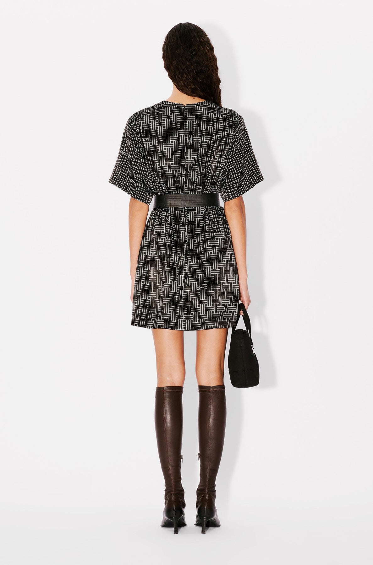 Robe T-shirt Kenzo Weave - Black