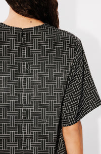 Robe T-shirt Kenzo Weave - Black