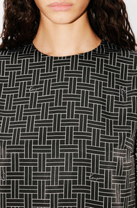 Robe T-shirt Kenzo Weave - Black