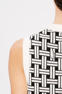 Robe Kenzo Weave en laine - Off White