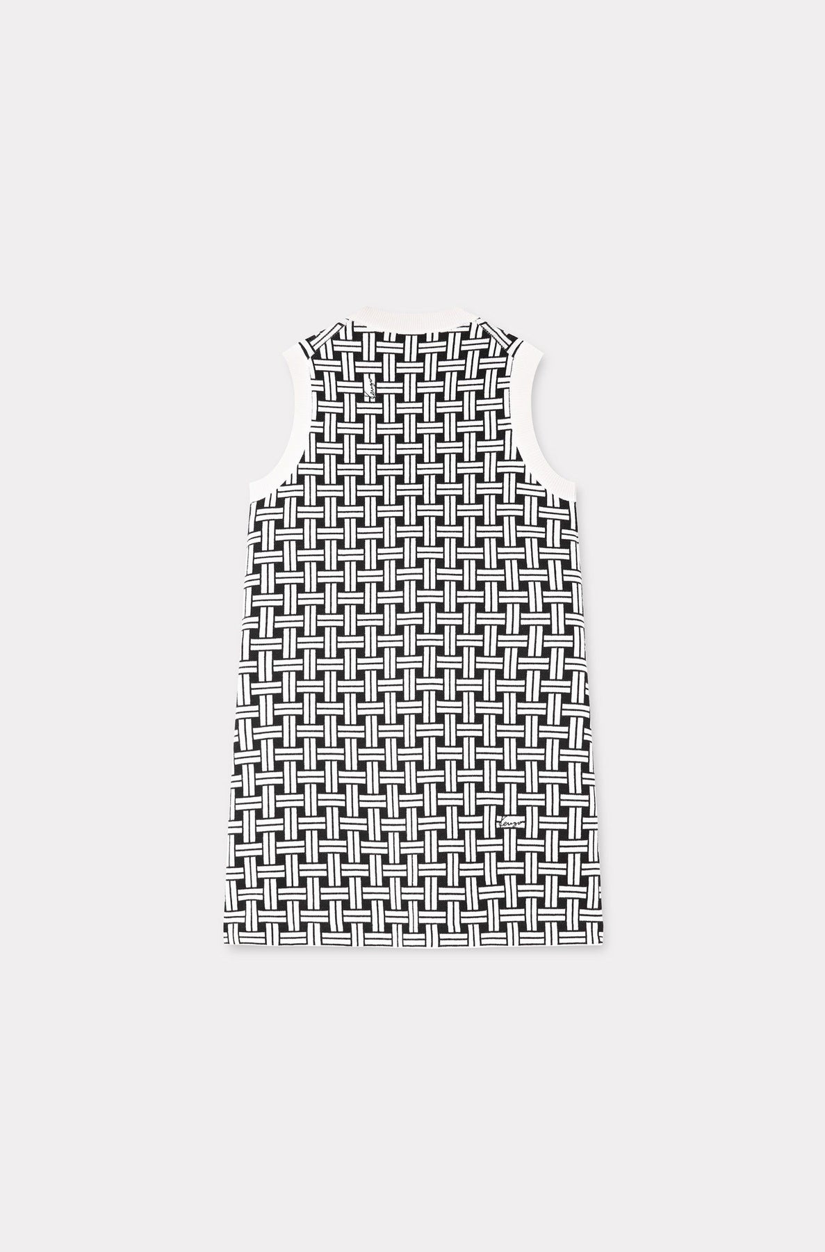 Robe Kenzo Weave en laine - Off White