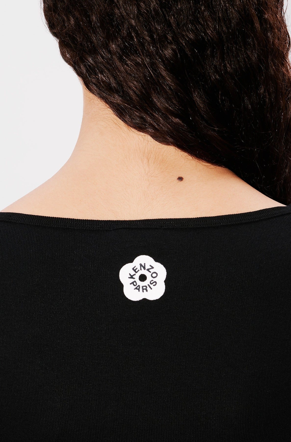 Boke Flower 2.0 embroidered long sleeve dress - Black