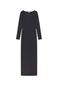 Boke Flower 2.0 embroidered long sleeve dress - Black