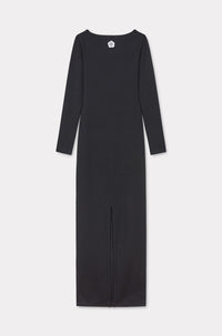 Boke Flower 2.0 embroidered long sleeve dress - Black
