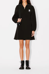 Robe sweatshirt brodée Boke Flower 2.0 - Black