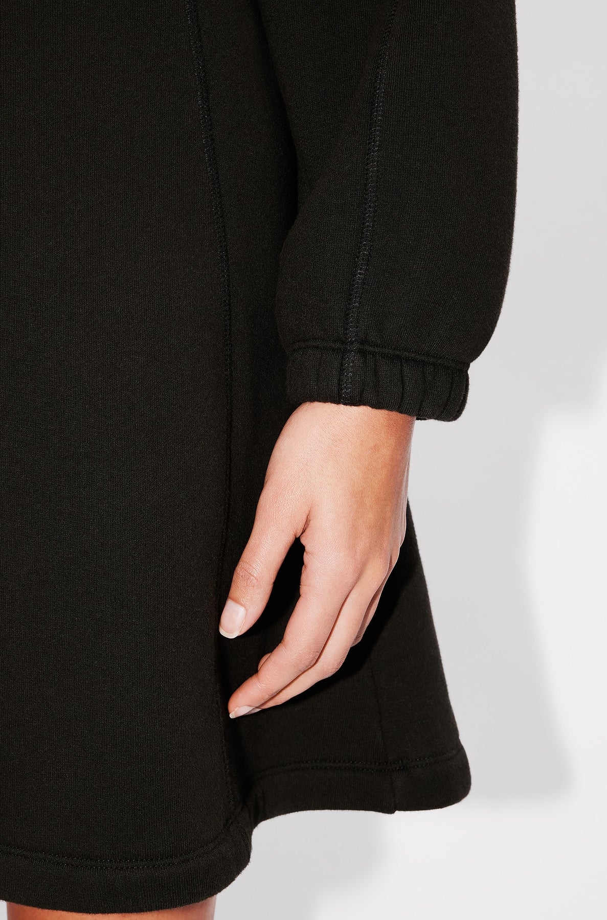 Robe sweatshirt brodée Boke Flower 2.0 - Black