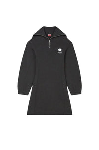 Robe sweatshirt brodée Boke Flower 2.0 - Black