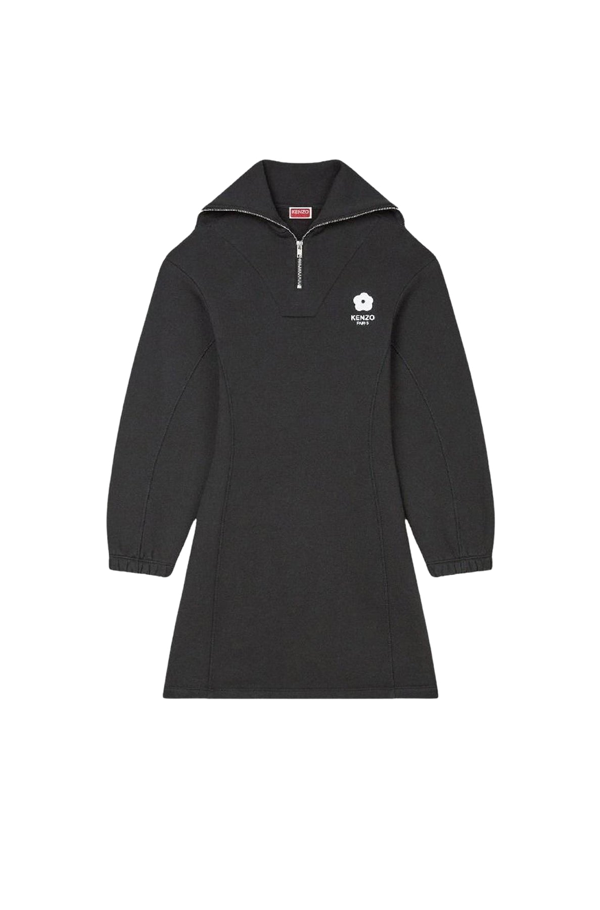 Robe sweatshirt brodée Boke Flower 2.0 - Black