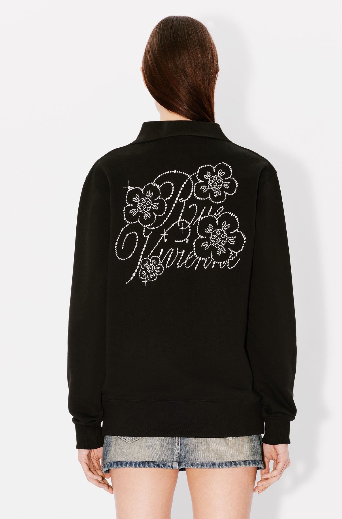 Kenzo Constellation loose embroidered cardigan - Black