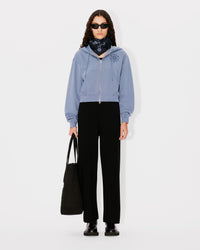 Gots Marguerite Emb Crop Zip H