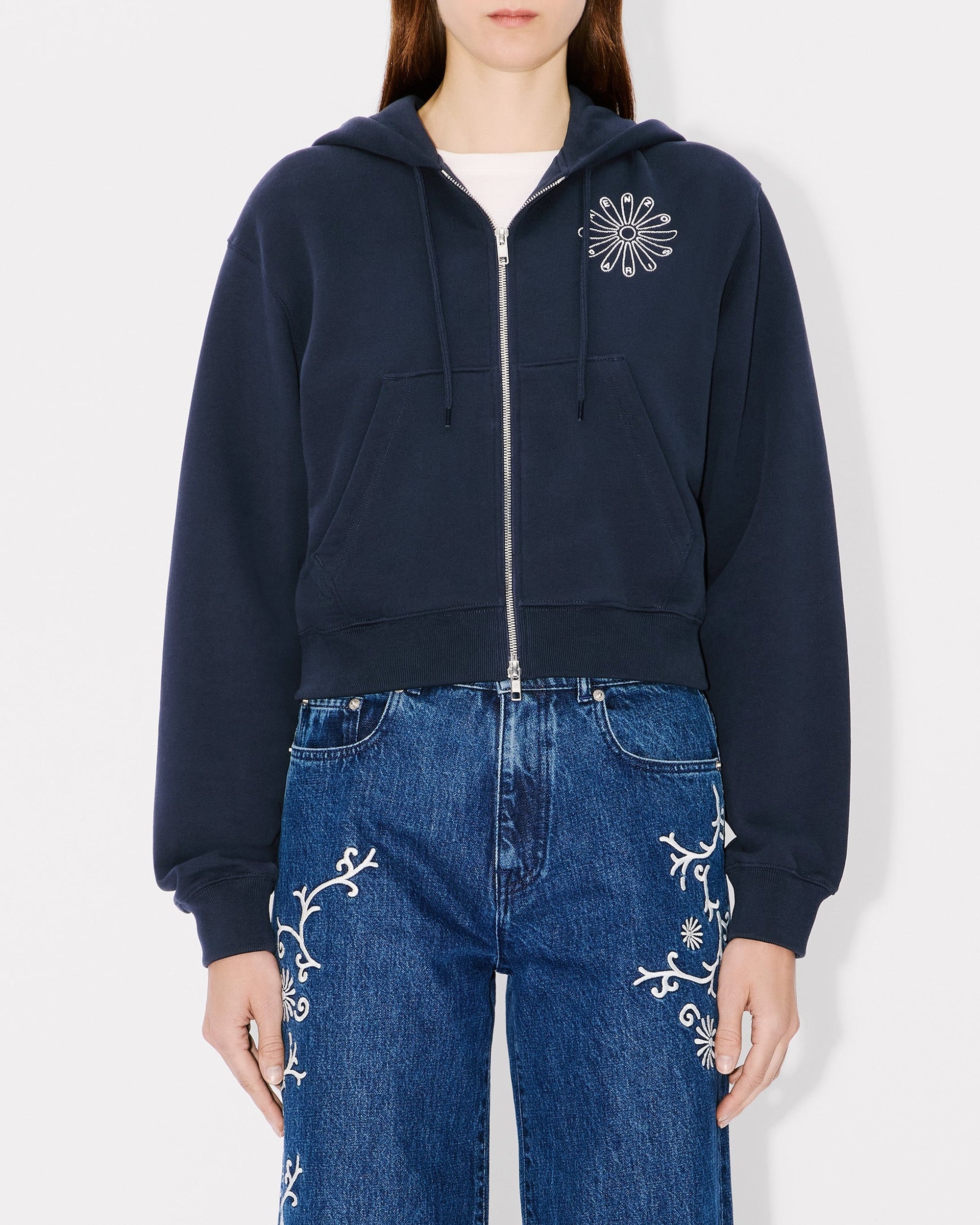 Gots Marguerite Emb Crop Zip H // LVMH