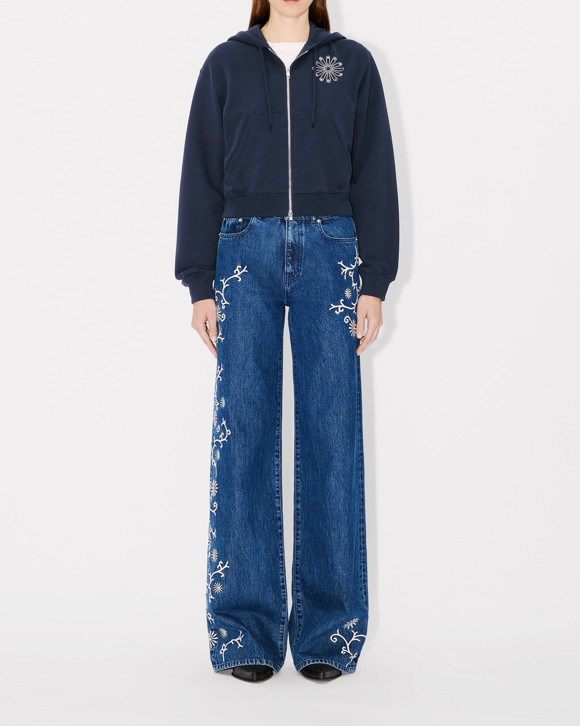 Gots Marguerite Emb Crop Zip H // LVMH