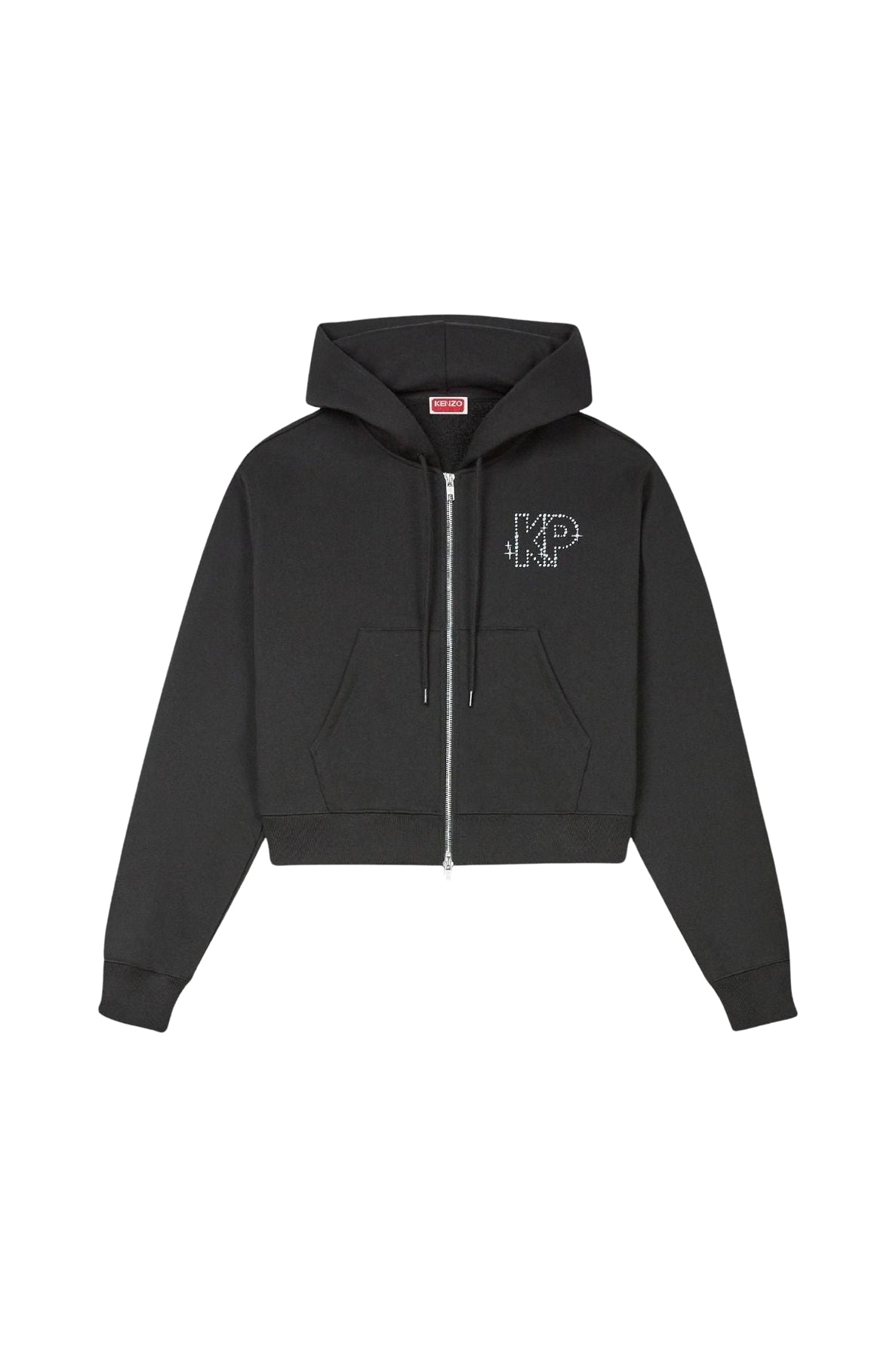 Sweatshirt à capuche court Kenzo Constellation - Black