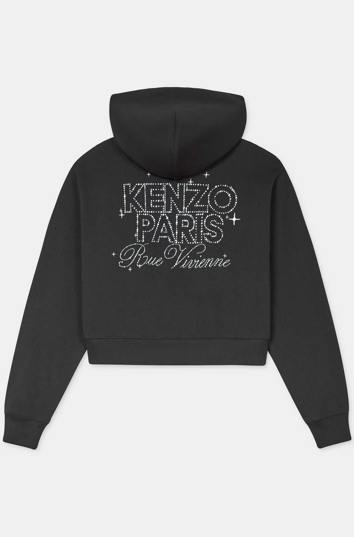 Sweatshirt à capuche court Kenzo Constellation - Black