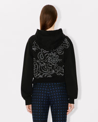 Star Tiger Emb Cropped Hoodie