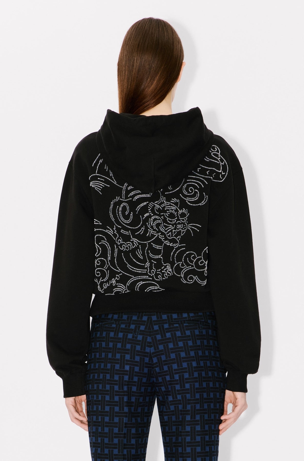 Kenzo Star Tiger embroidered hoodie - Black