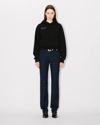 Star Tiger Emb Cropped Hoodie