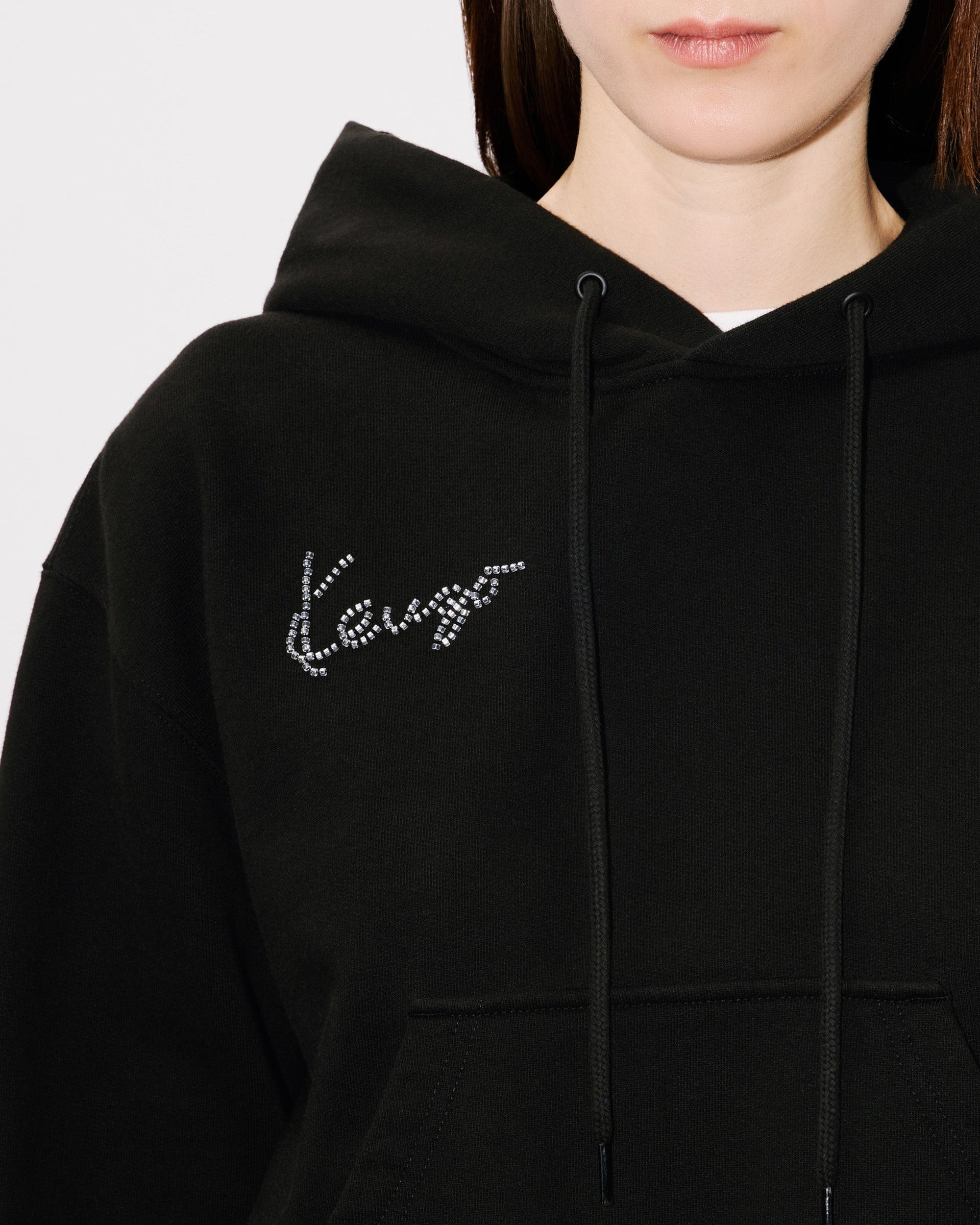 Star Tiger Emb Cropped Hoodie /// LVMH