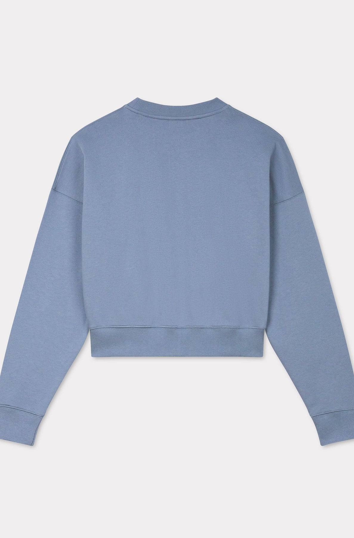 Kenzo Marguerite cotton embroidered short sweatshirt - Blue