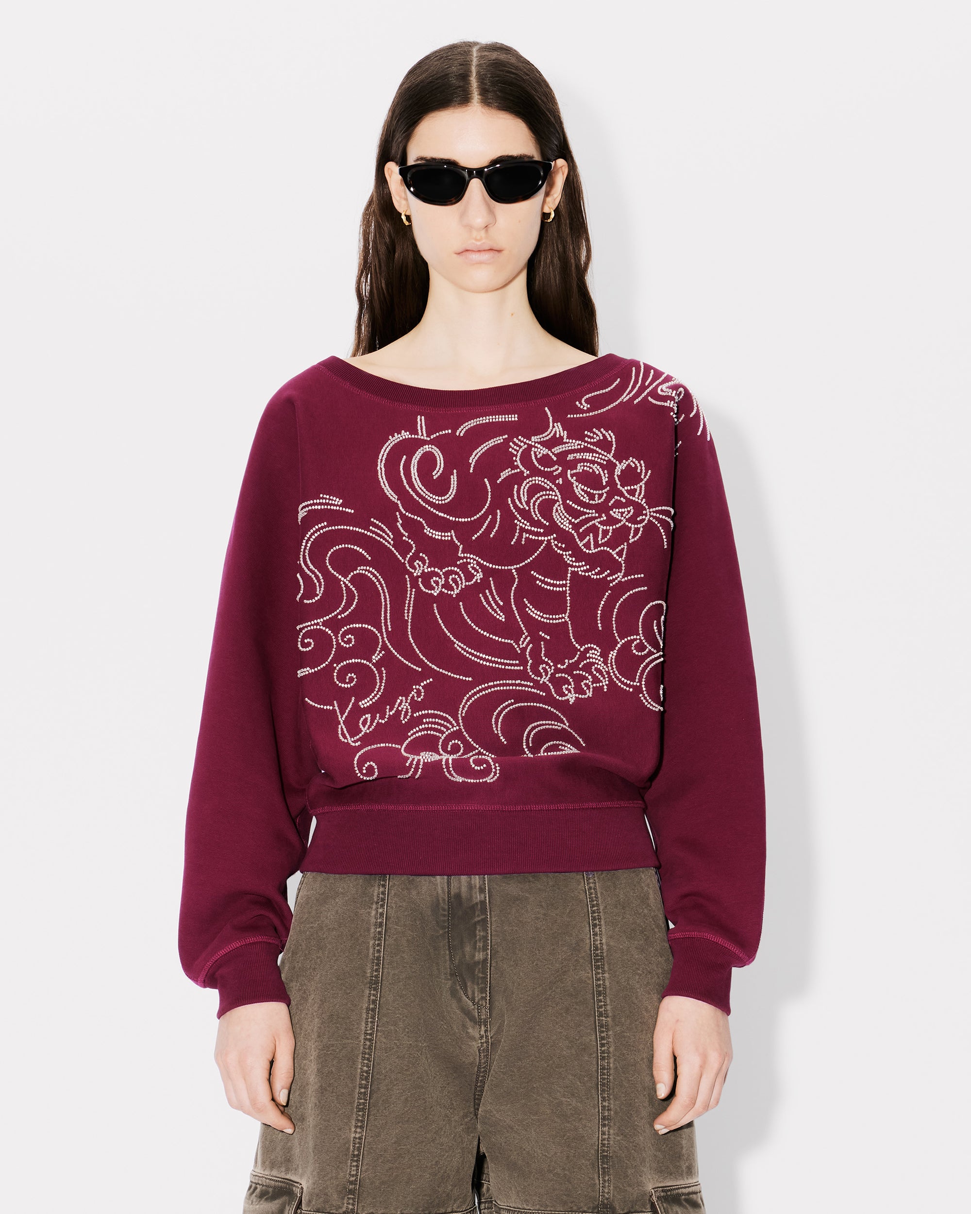 Star Tiger Emb Batwing Sweatsh
