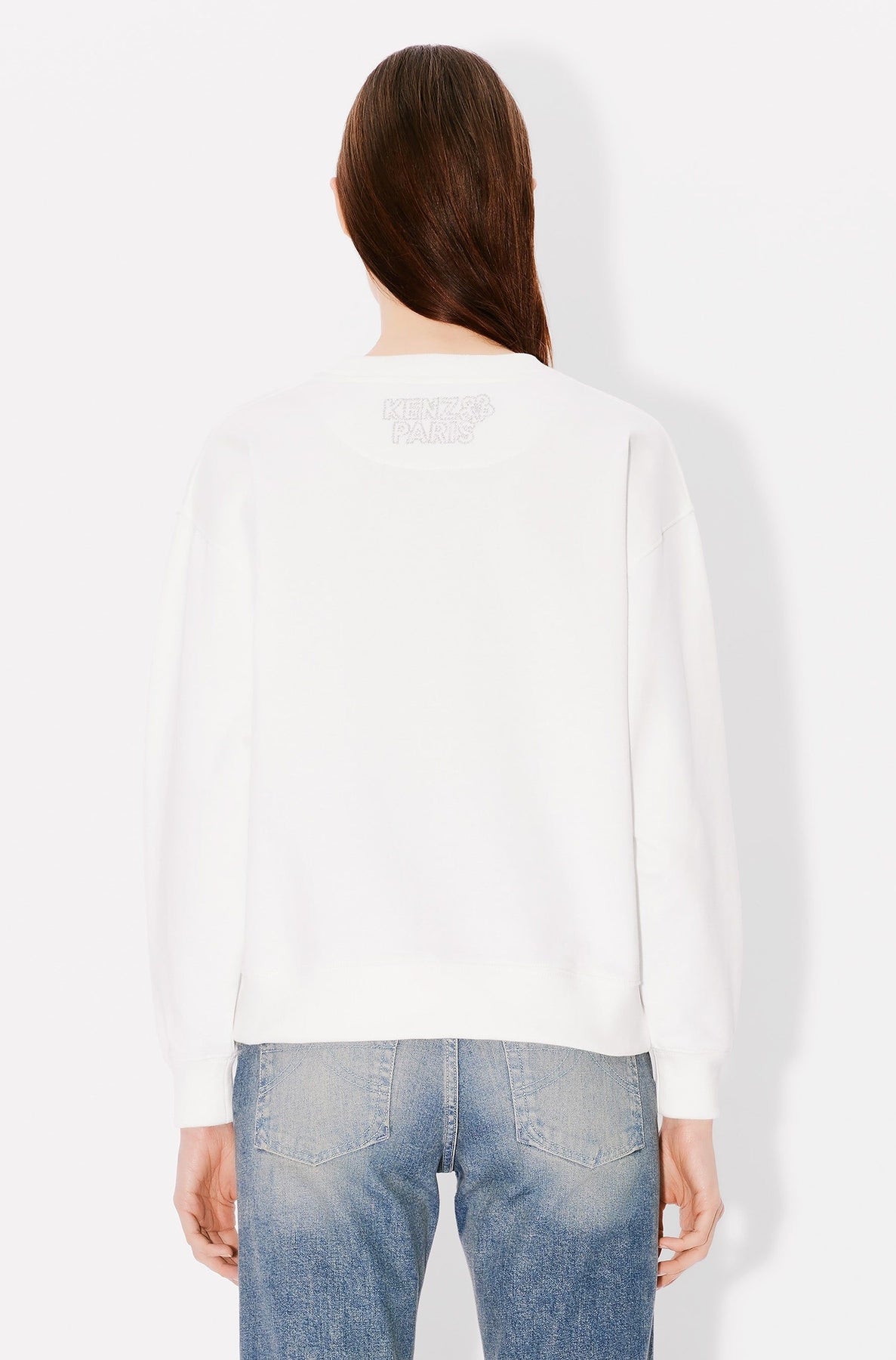 Sweatshirt brodé Kenzo Constellation - Off White