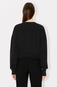Cardigan cropped brodé Boke Flower 2.0 - Black