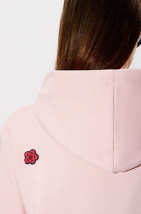 Boke Flower embroidered hoodie - Faded Pink