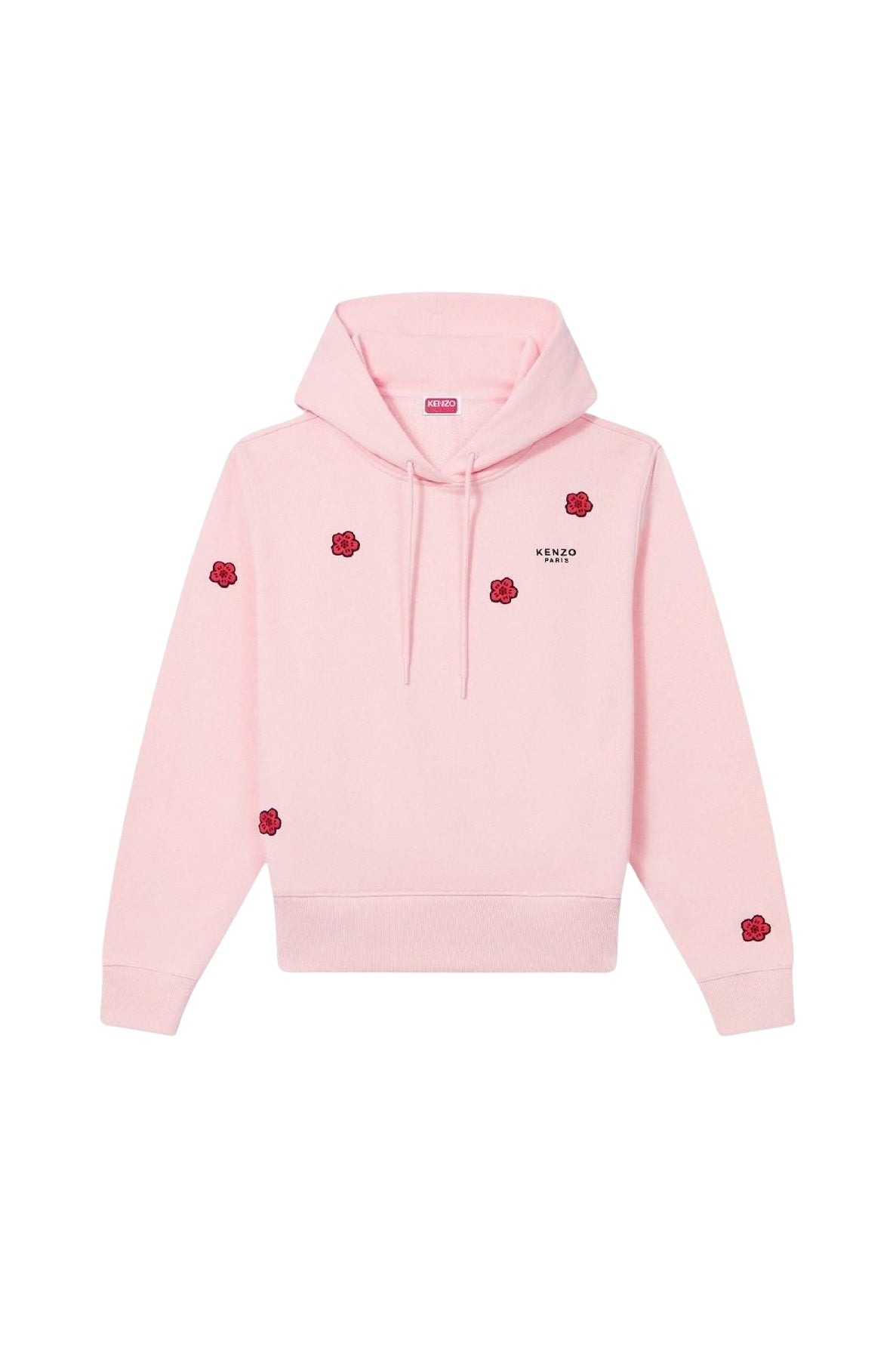 Boke Flower embroidered hoodie - Faded Pink