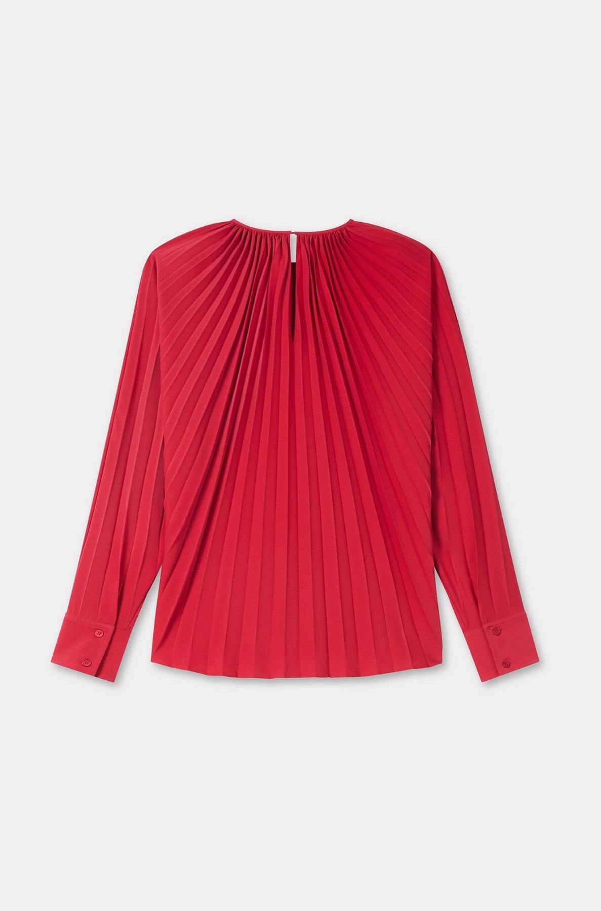 Sunray pleated blouse - Cherry