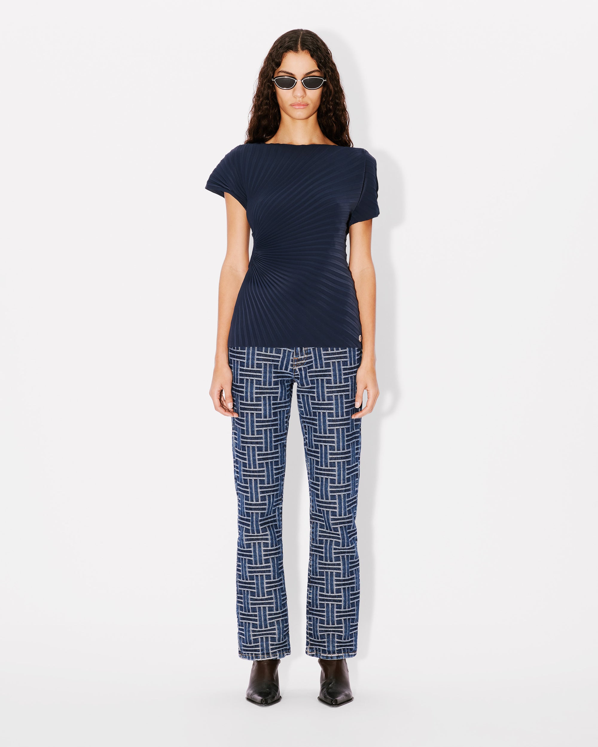 Sun-Ray Pleats T-Shirt