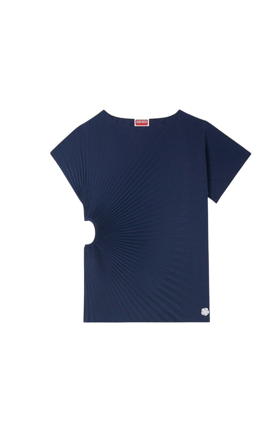 Pleated sun top - Blue Black