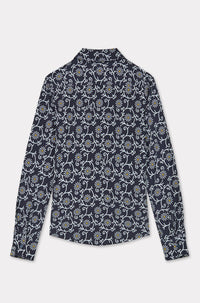 Chemise imprimée en all-over Kenzo Marguerite - Blue Black