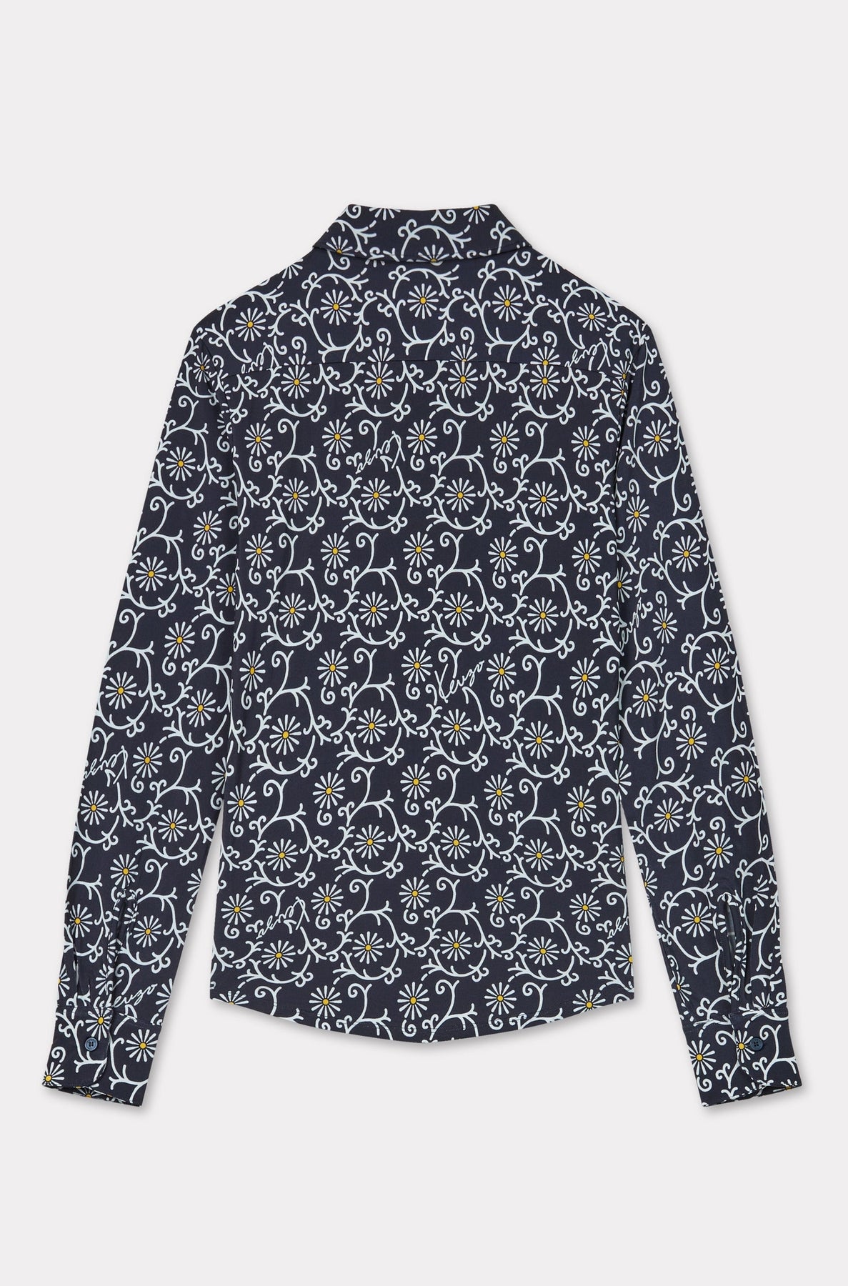 Chemise imprimée en all-over Kenzo Marguerite - Blue Black