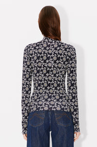 Kenzo Marguerite turtleneck jumper - Blue Black