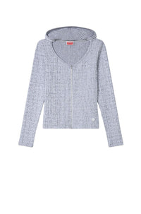 Bicolor Rib Full Zip Hoodie /// LVMH