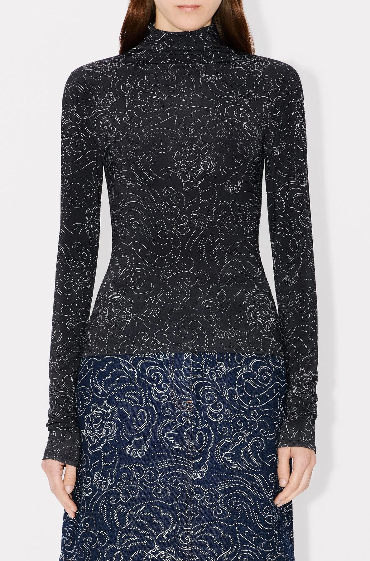Pull à col roulé Kenzo Star Tiger - Black