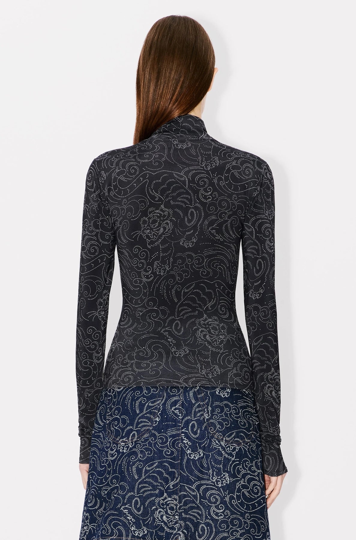 Pull à col roulé Kenzo Star Tiger - Black
