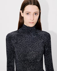 Star Tiger Allover Turtle Neck