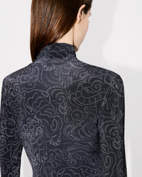 Star Tiger Allover Turtle Neck
