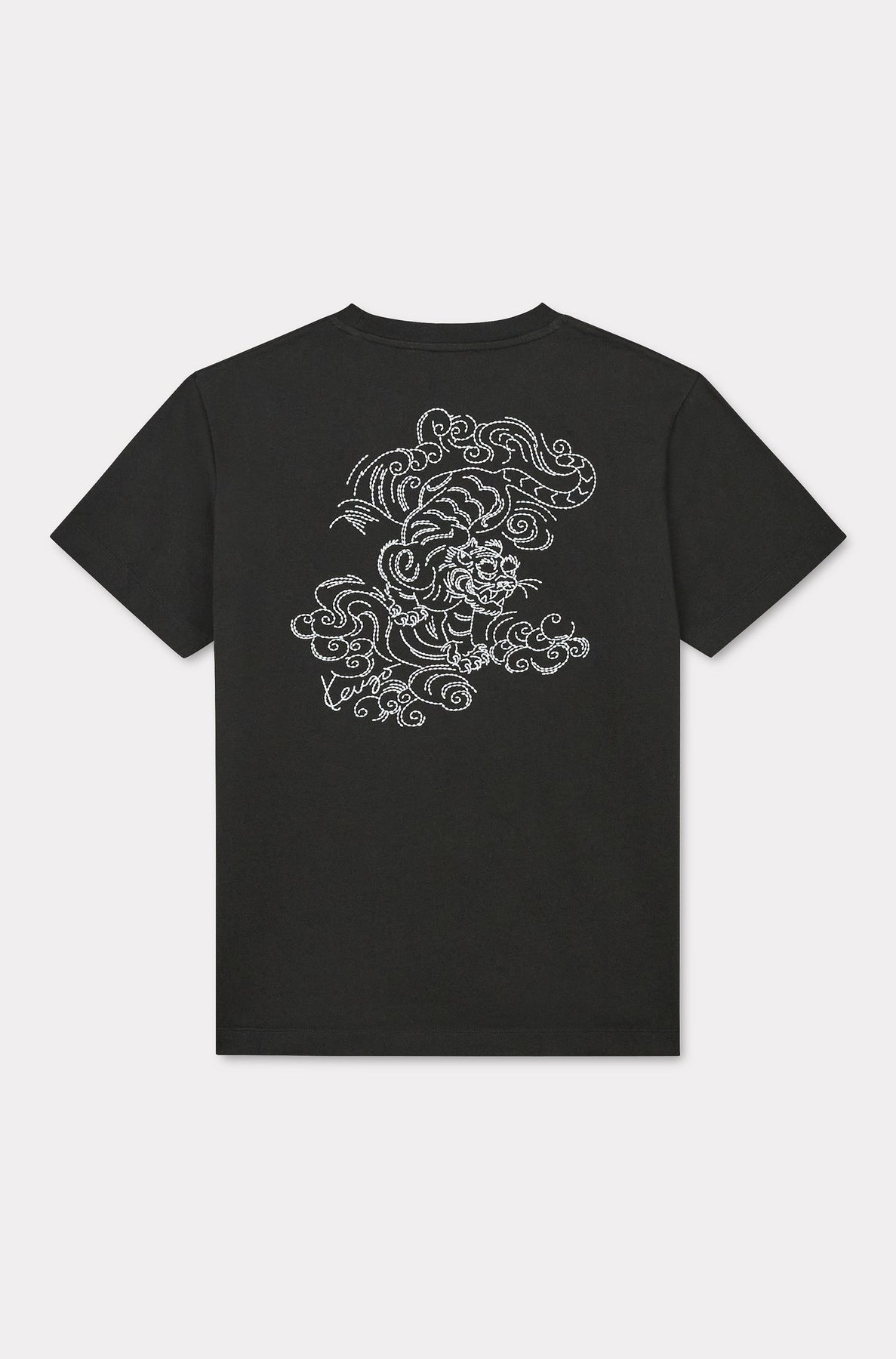 T-shirt loose brodé Kenzo Star Tiger - Black
