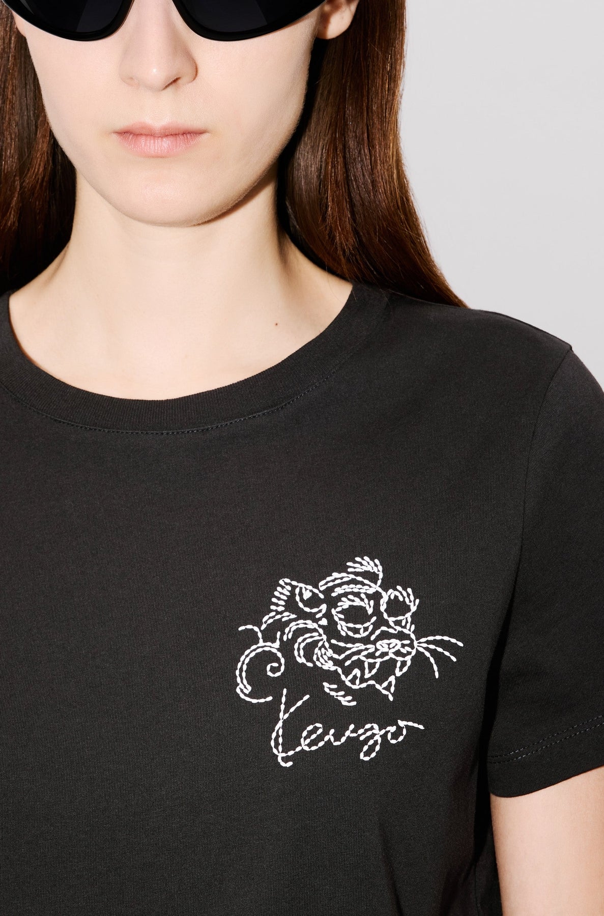 T-shirt brodé Kenzo Star Tiger - Black