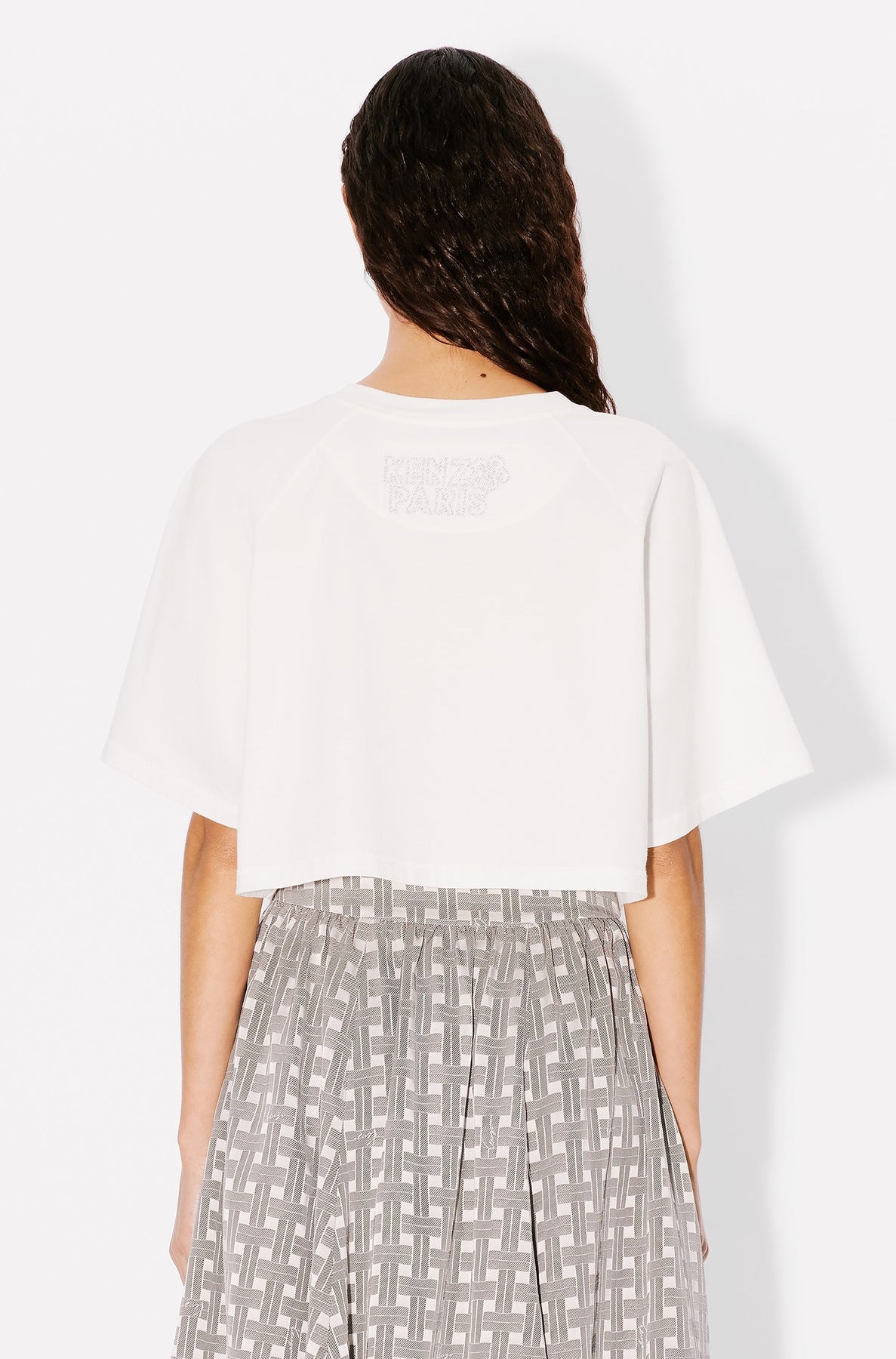 T-shirt court brodé Kenzo Constellation - Off White