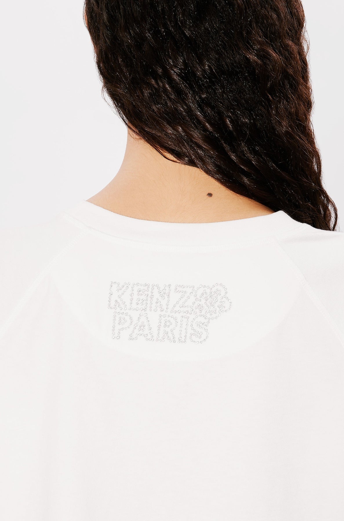 T-shirt court brodé Kenzo Constellation - Off White