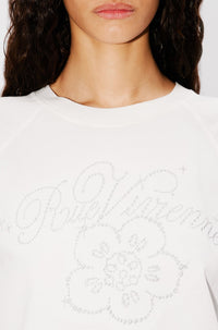 T-shirt court brodé Kenzo Constellation - Off White