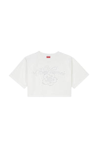 T-shirt court brodé Kenzo Constellation - Off White