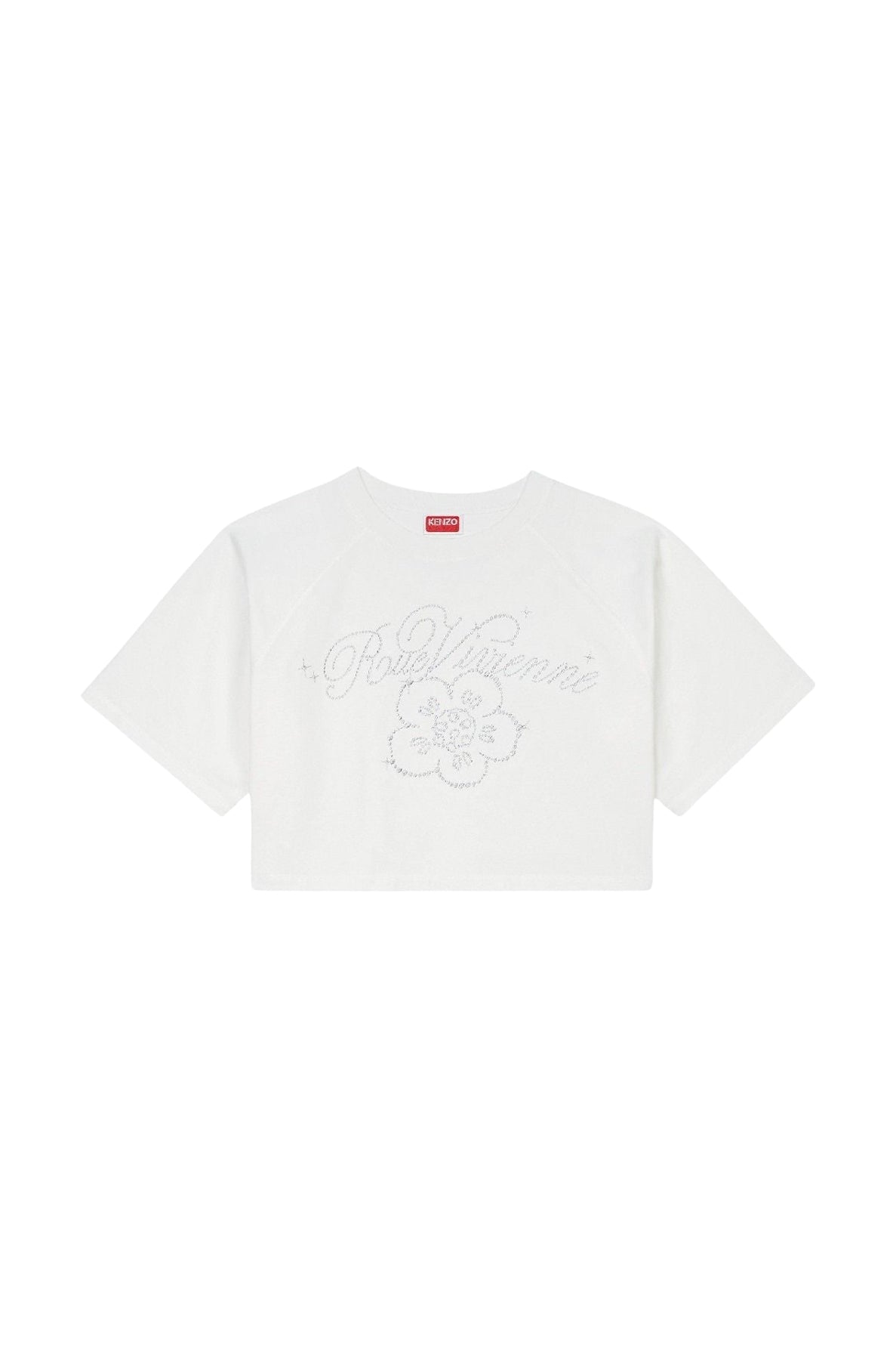 T-shirt court brodé Kenzo Constellation - Off White