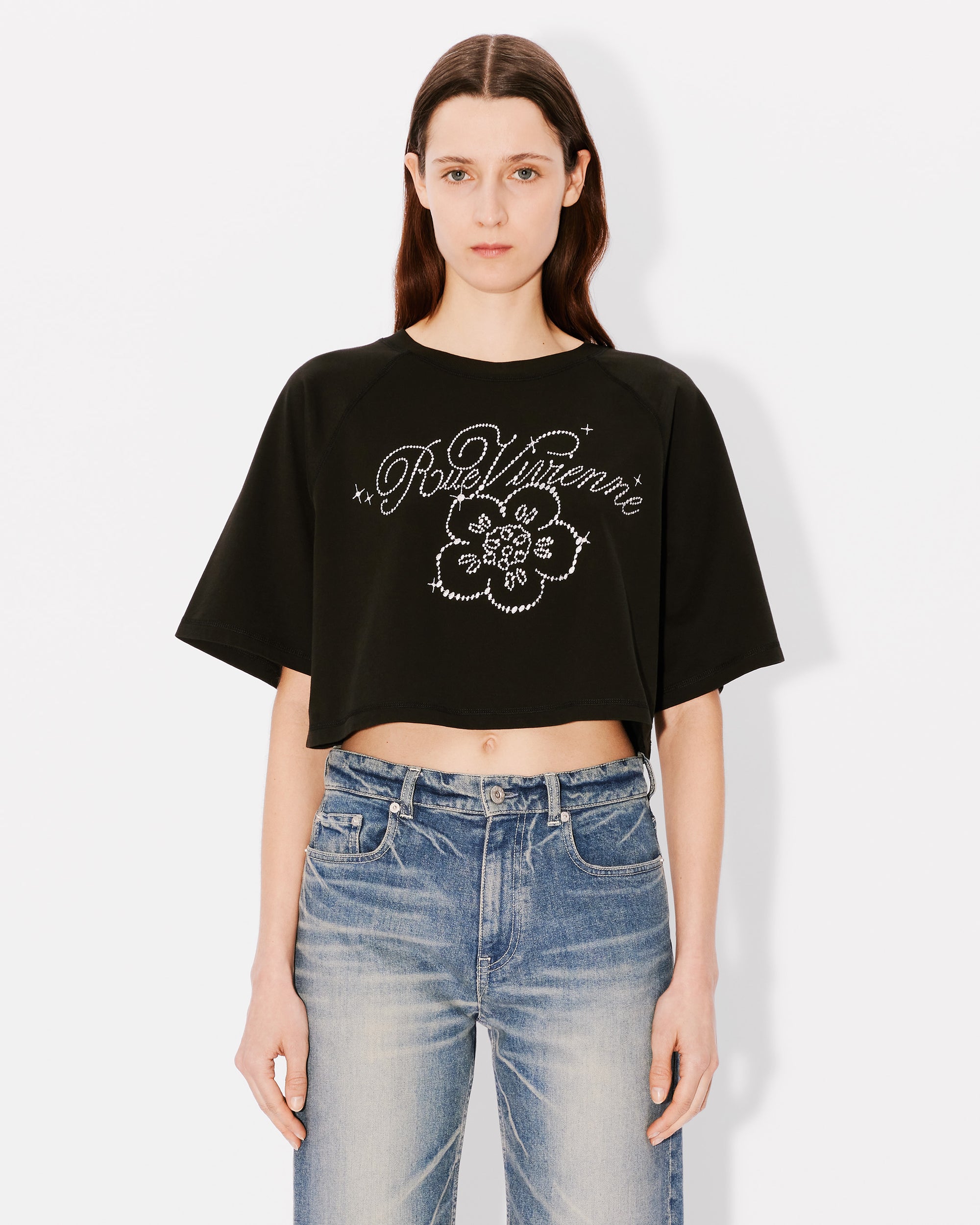 Constellation Emb Cropped Tee