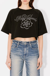 T-shirt court brodé Kenzo Constellation - Black