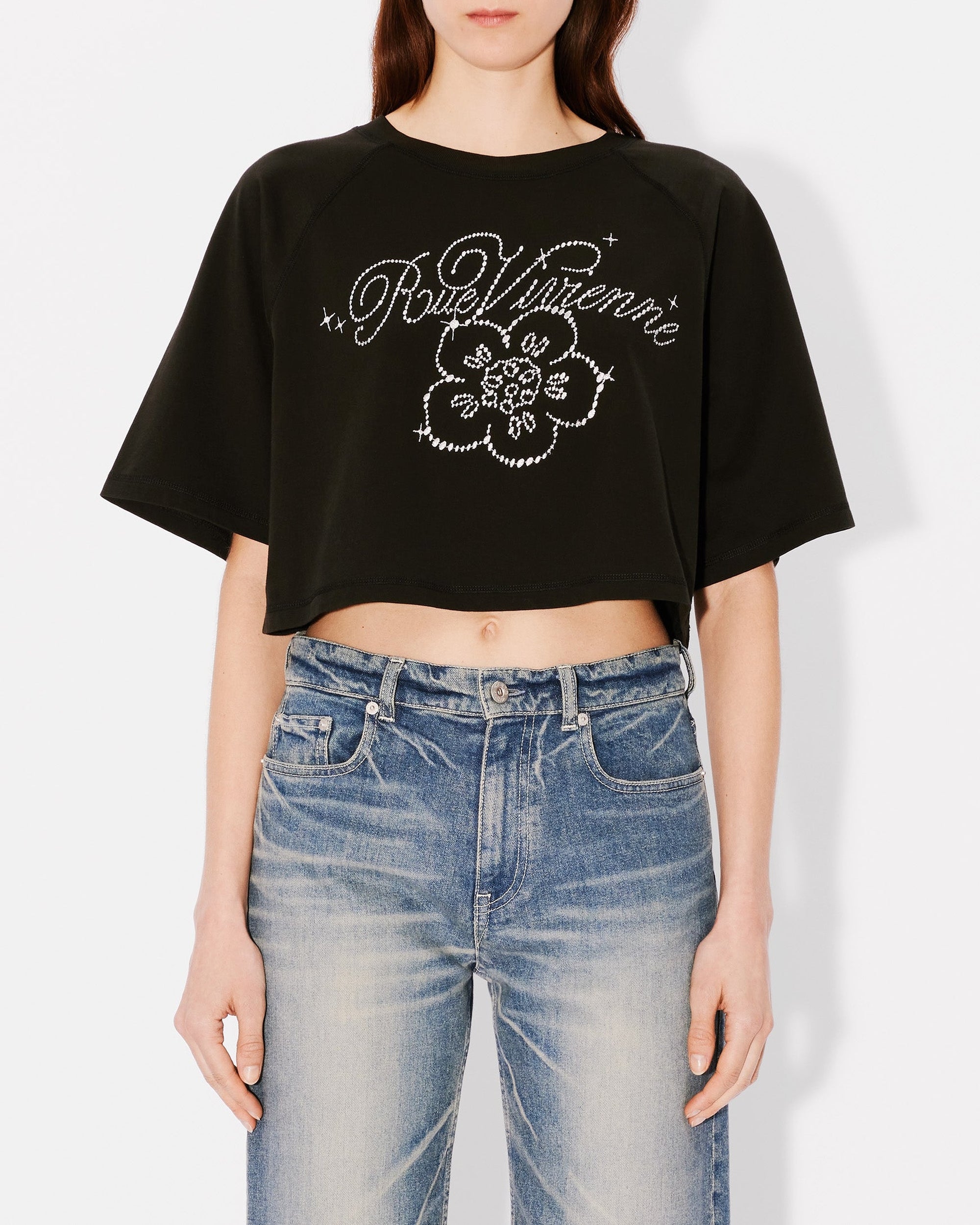 Constellation Emb Cropped Tee